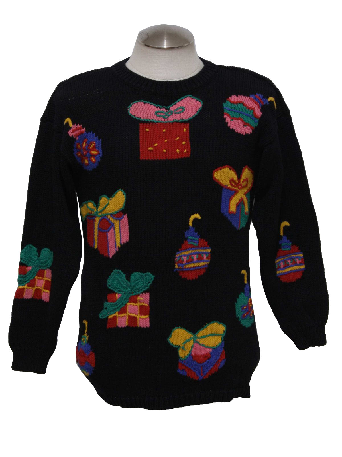 Ugly Christmas Sweater: -Work In Progress- Unisex black background ...