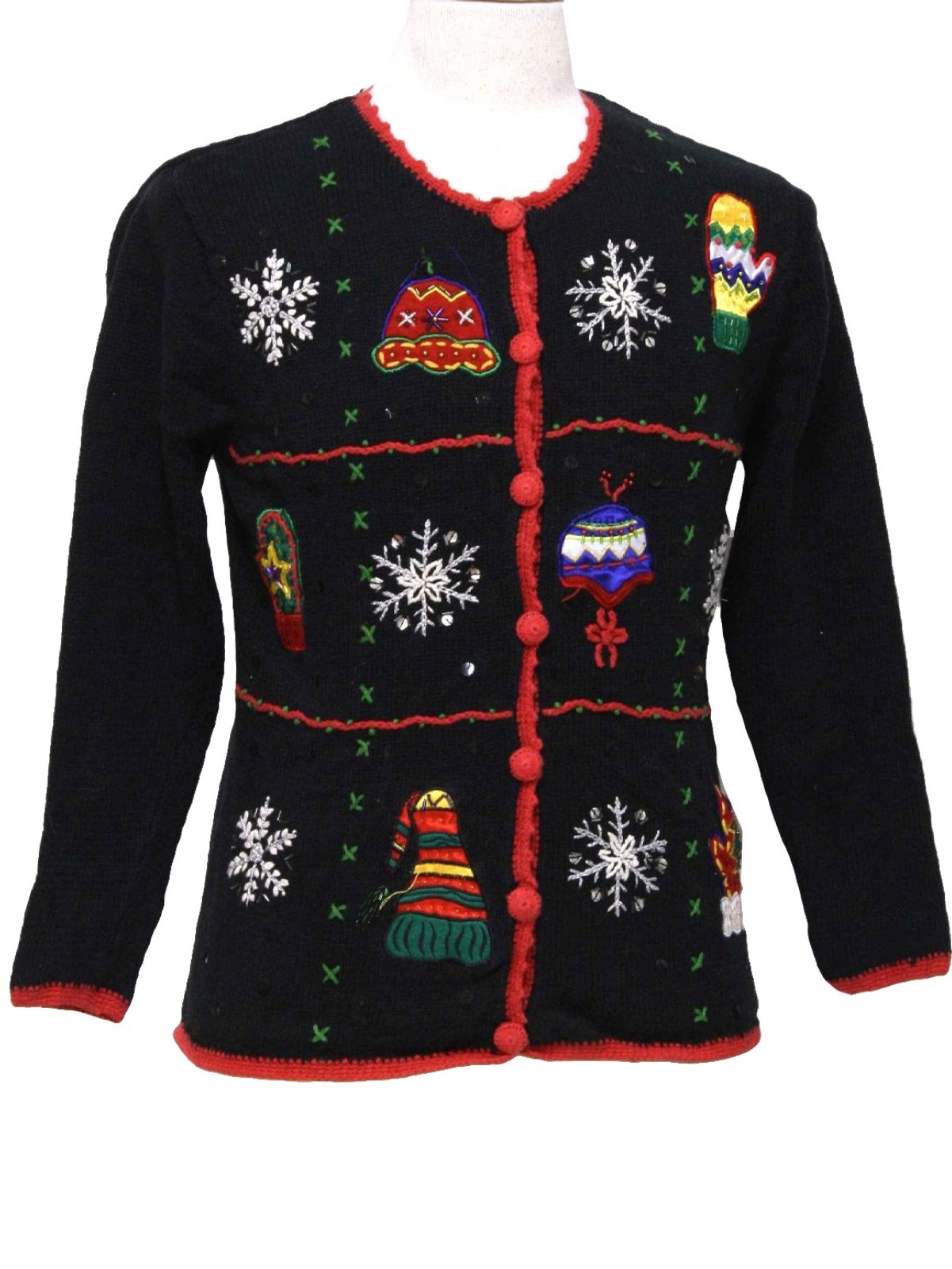 Womens or Girls Ugly Christmas Sweater: -Cherokee- Petite Womens or ...