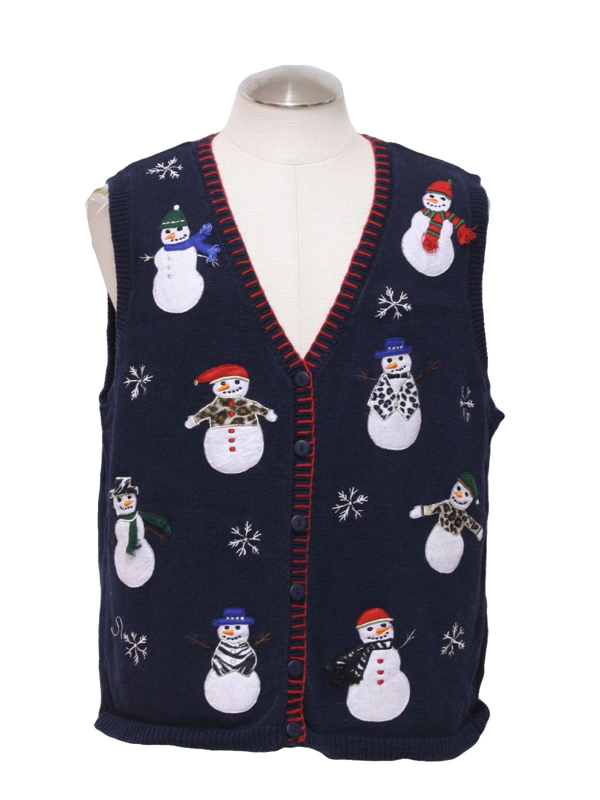 Ugly Christmas Sweater Vest: -Capacity- Unisex dark blue, background ...