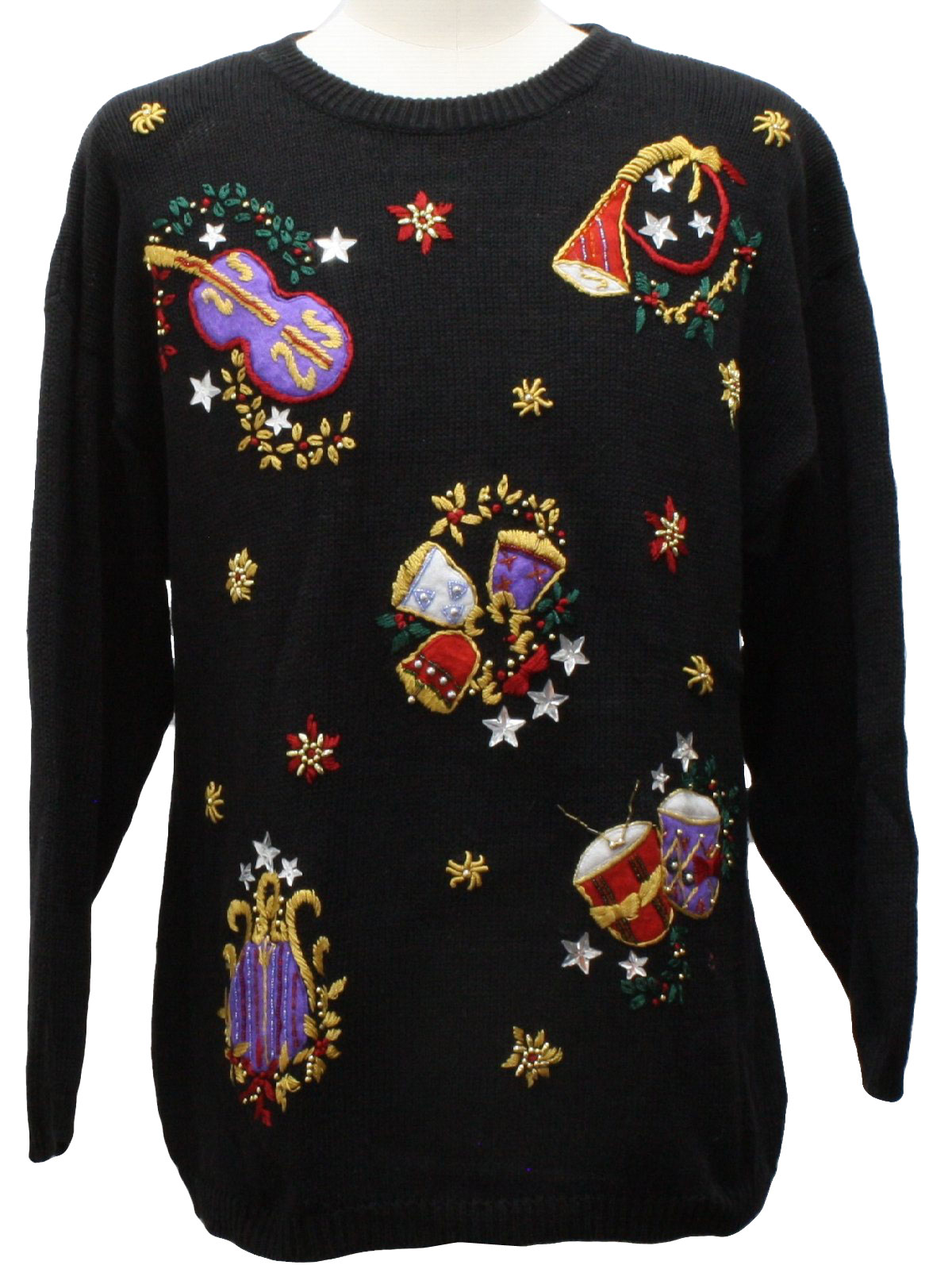 Victoria Harbour Unisex Music Teacher or Band Geek Ugly Christmas Sweater