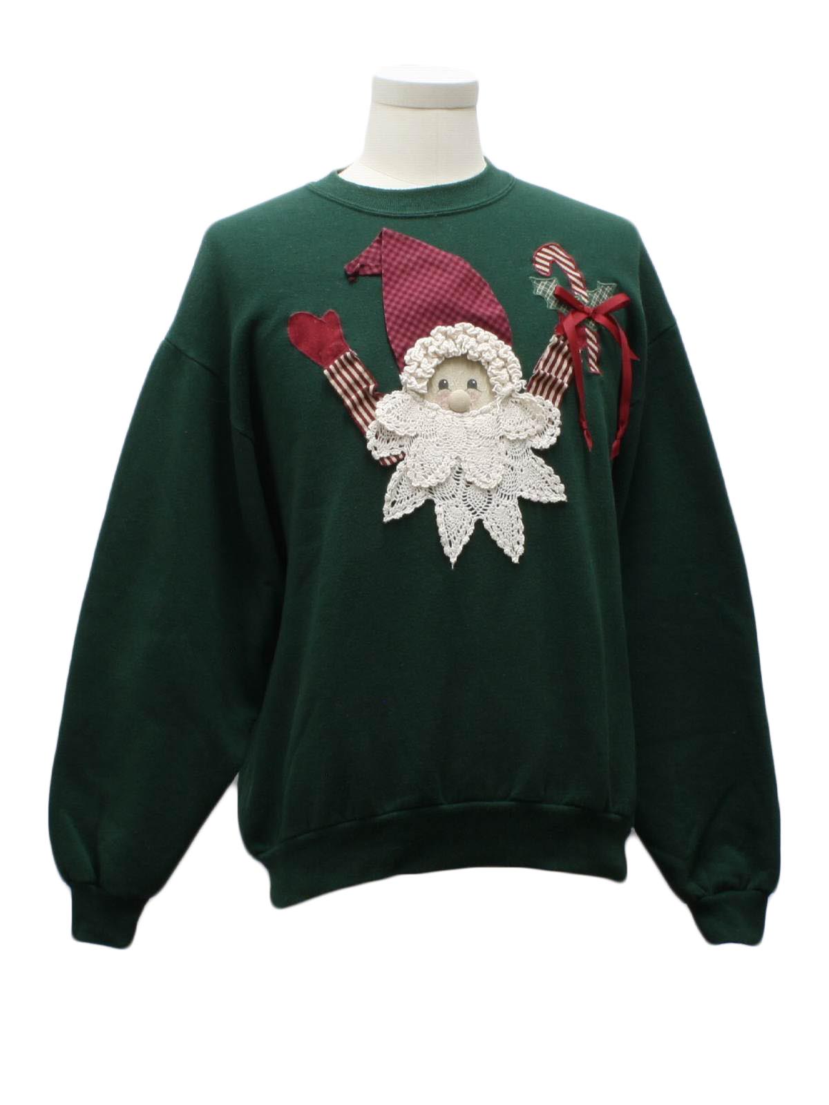 Vintage 90s Ugly Christmas Sweatshirt: 90s authentic vintage -Jerzees ...