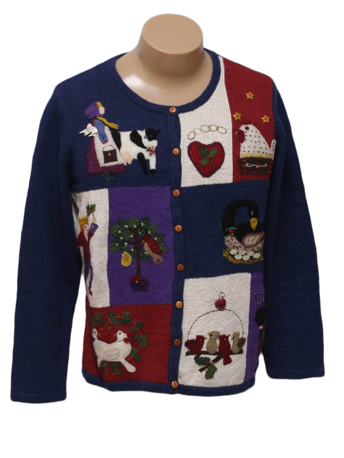 Womens Country Kitsch Ugly Christmas Sweater: -Marisa Christina- Womens ...