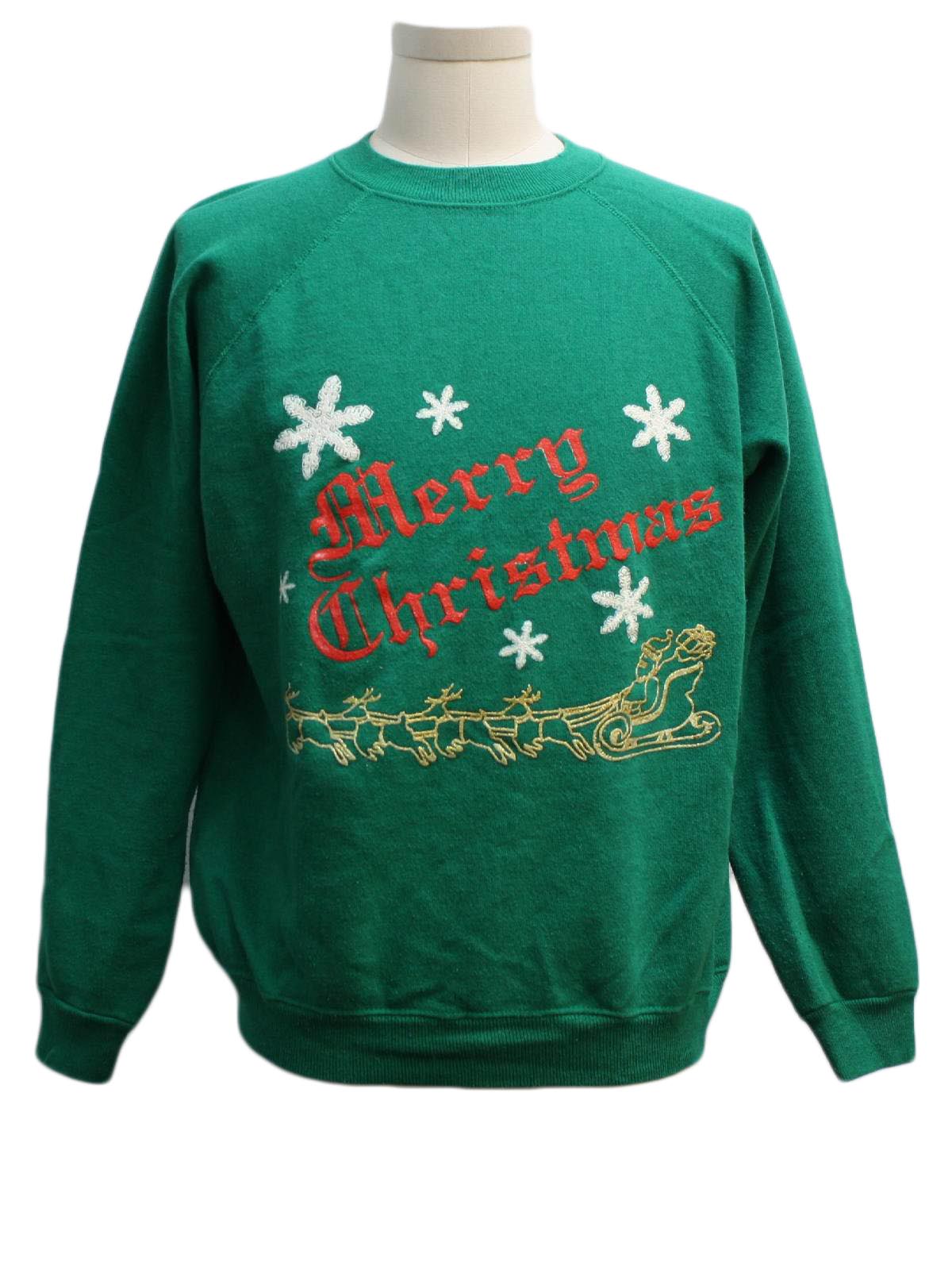 Retro Eighties Ugly Christmas Sweatshirt: 80s authentic vintage -Hanes ...