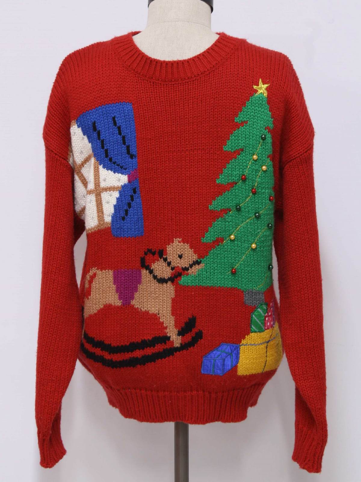 Eighties Totally 80s Ugly Christmas Sweater: 80s authentic vintage ...