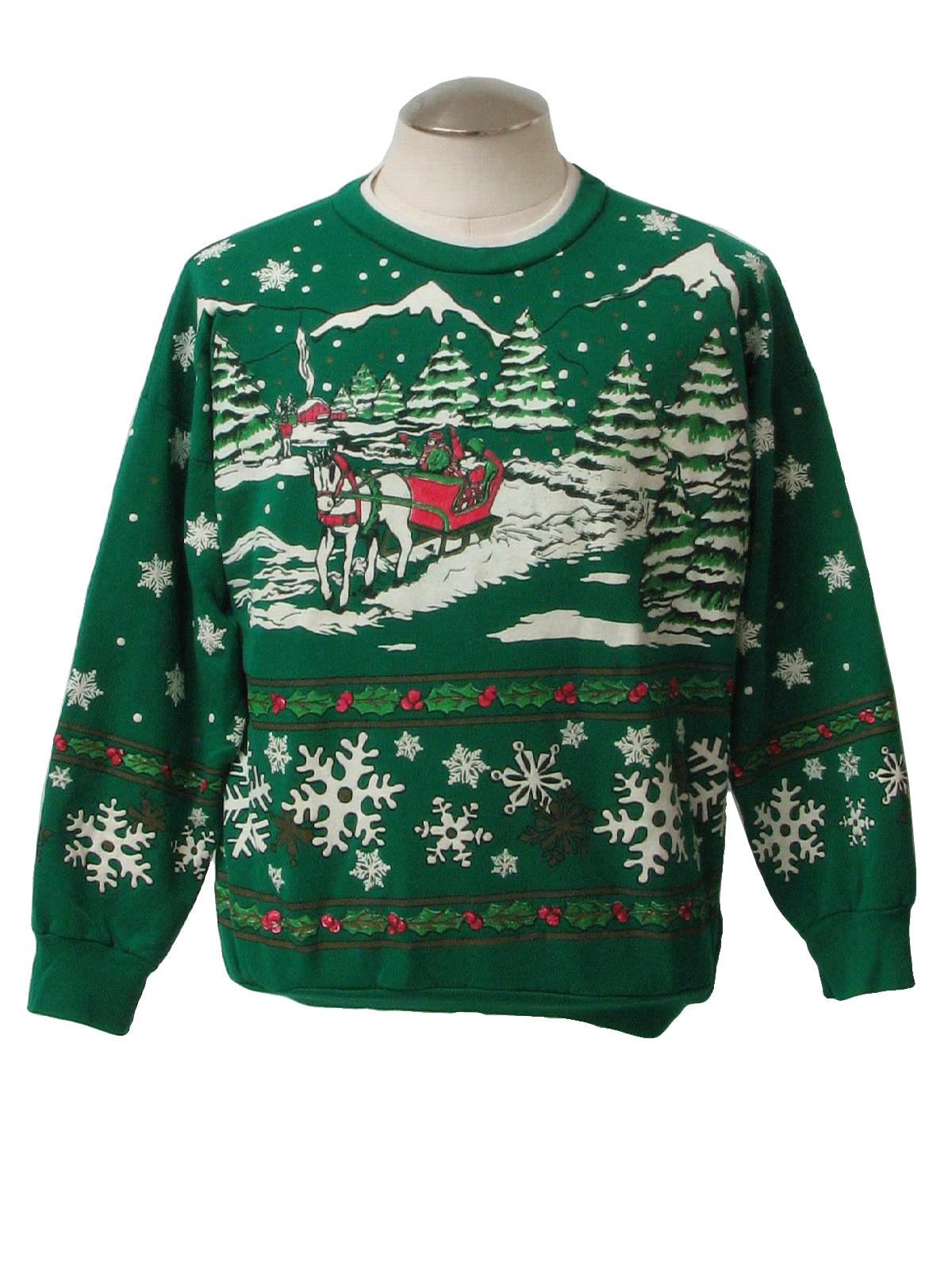 Retro 1990s Ugly Christmas Sweatshirt: 90s authentic vintage ...