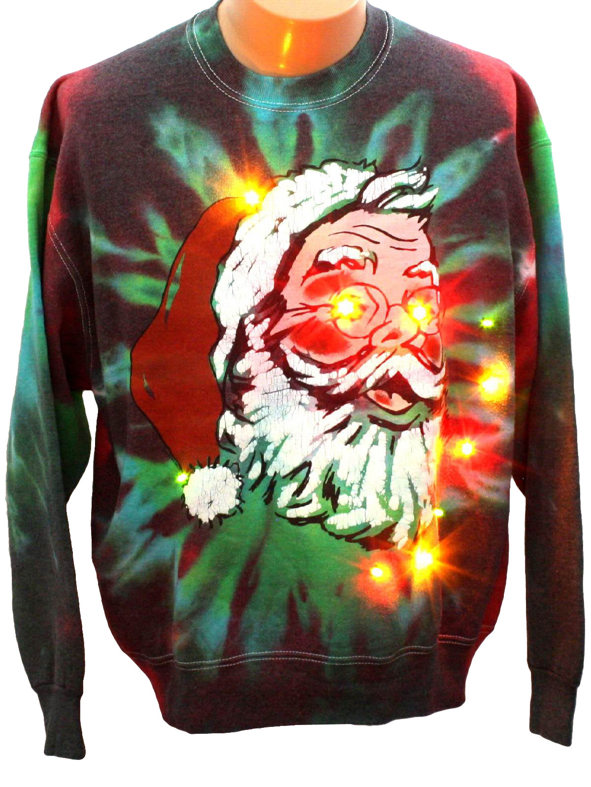 Tie dye christmas 2025 sweater