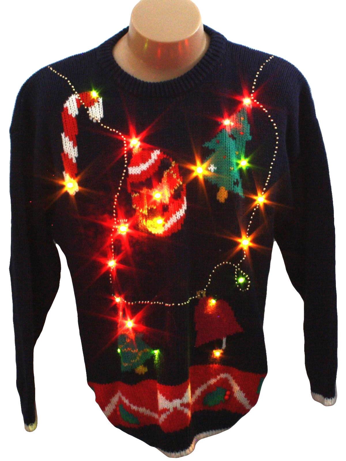 Flashing light christmas sweater outlet