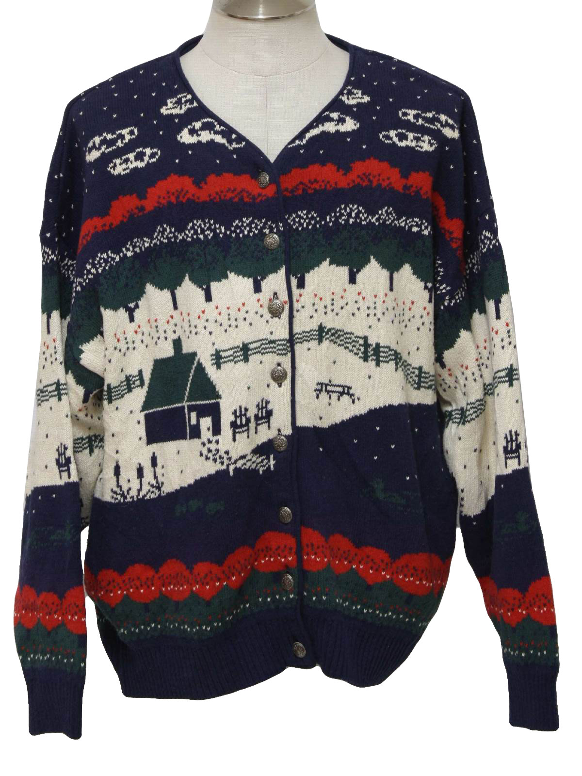 1990s Northern Reflections Caridgan Sweater: 90s -Northern Reflections ...