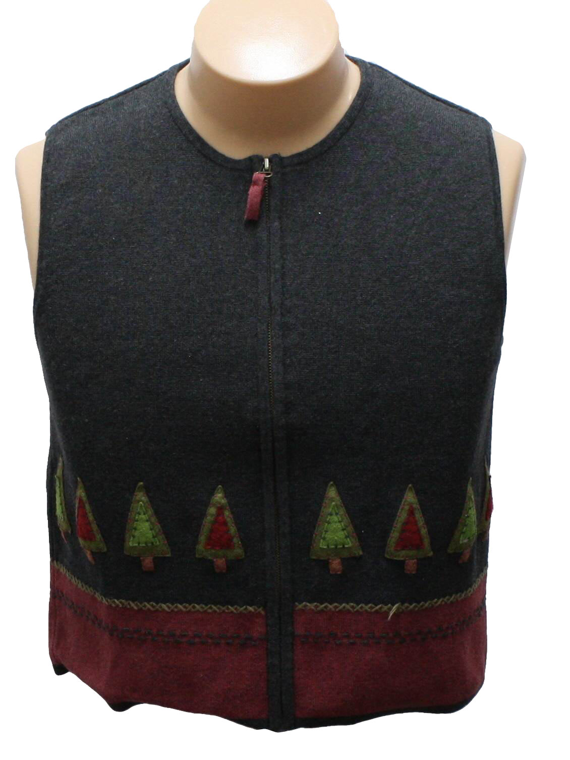 Womens Ugly Christmas Sweater Vest: -Woolrich- Womens gray background ...