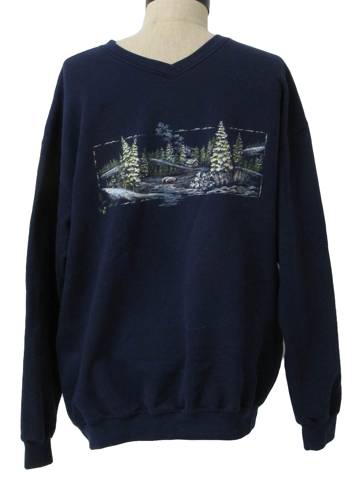 Ugly Christmas Sweatshirt: -Northern Reflections- Unisex blue