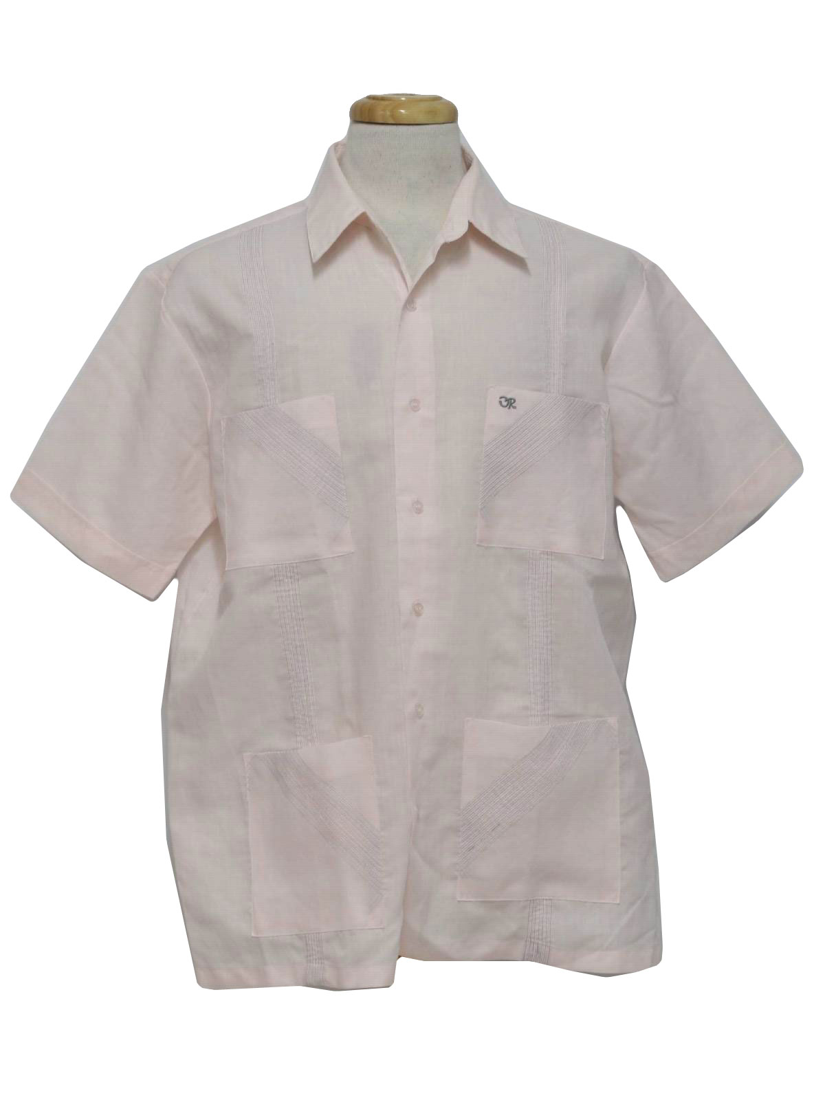 80s Vintage Oscar de la Renta Guayabera Shirt: 80s -Oscar de la Renta ...