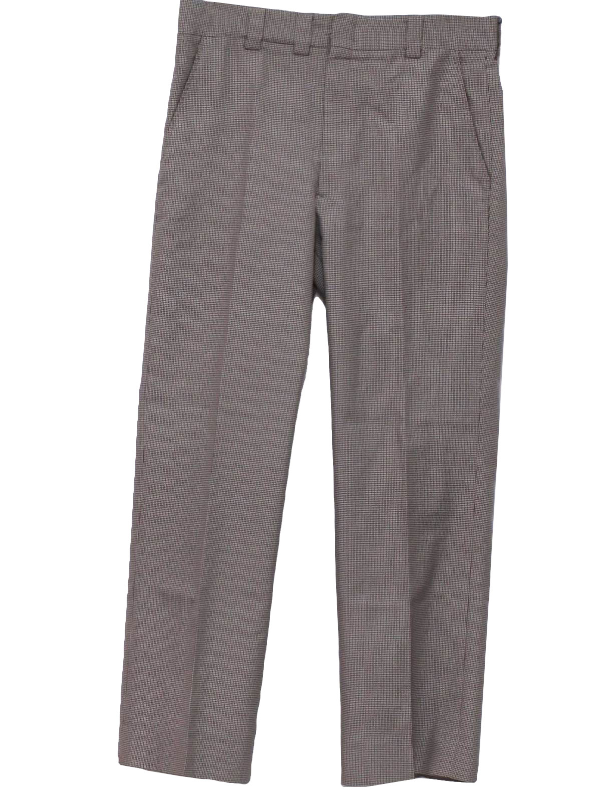 70's Pants: 70s -No Label- Mens dark and light brown and red subtle ...