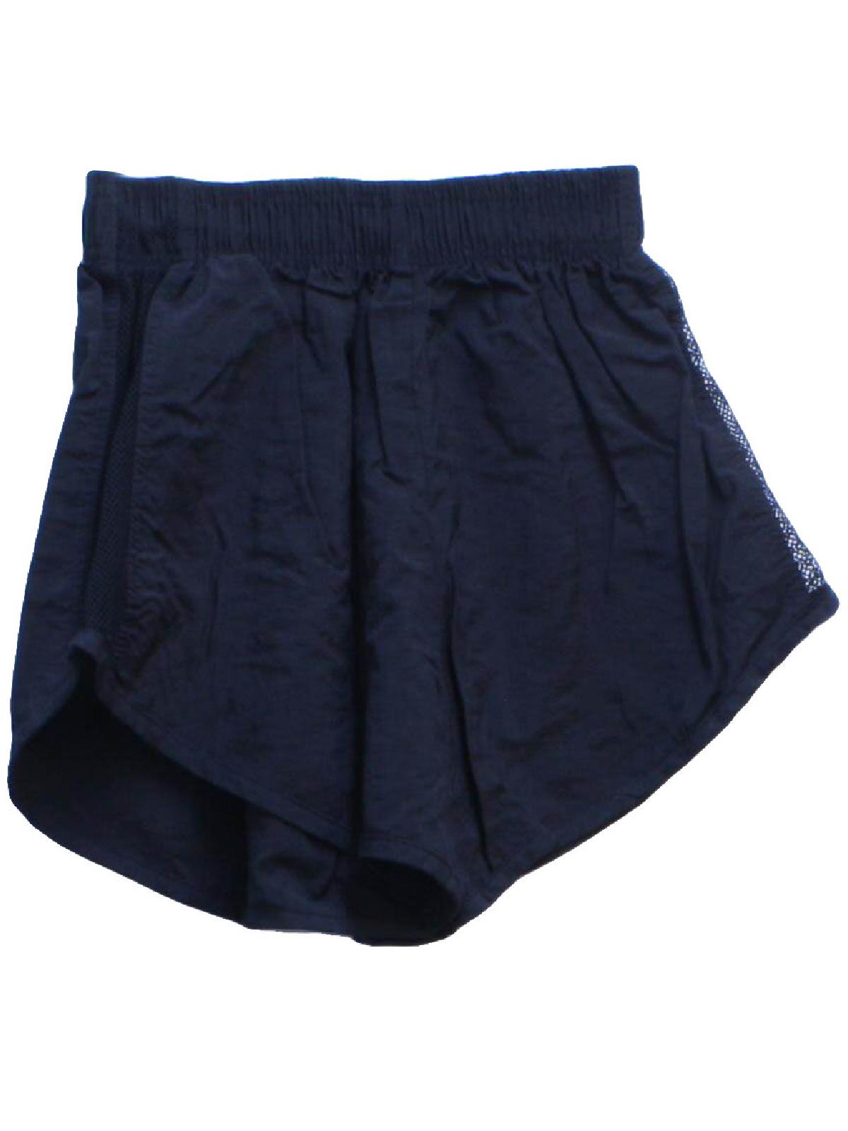 Retro Nineties Shorts: 90s -Pro Spirit- Mens black background nylon ...