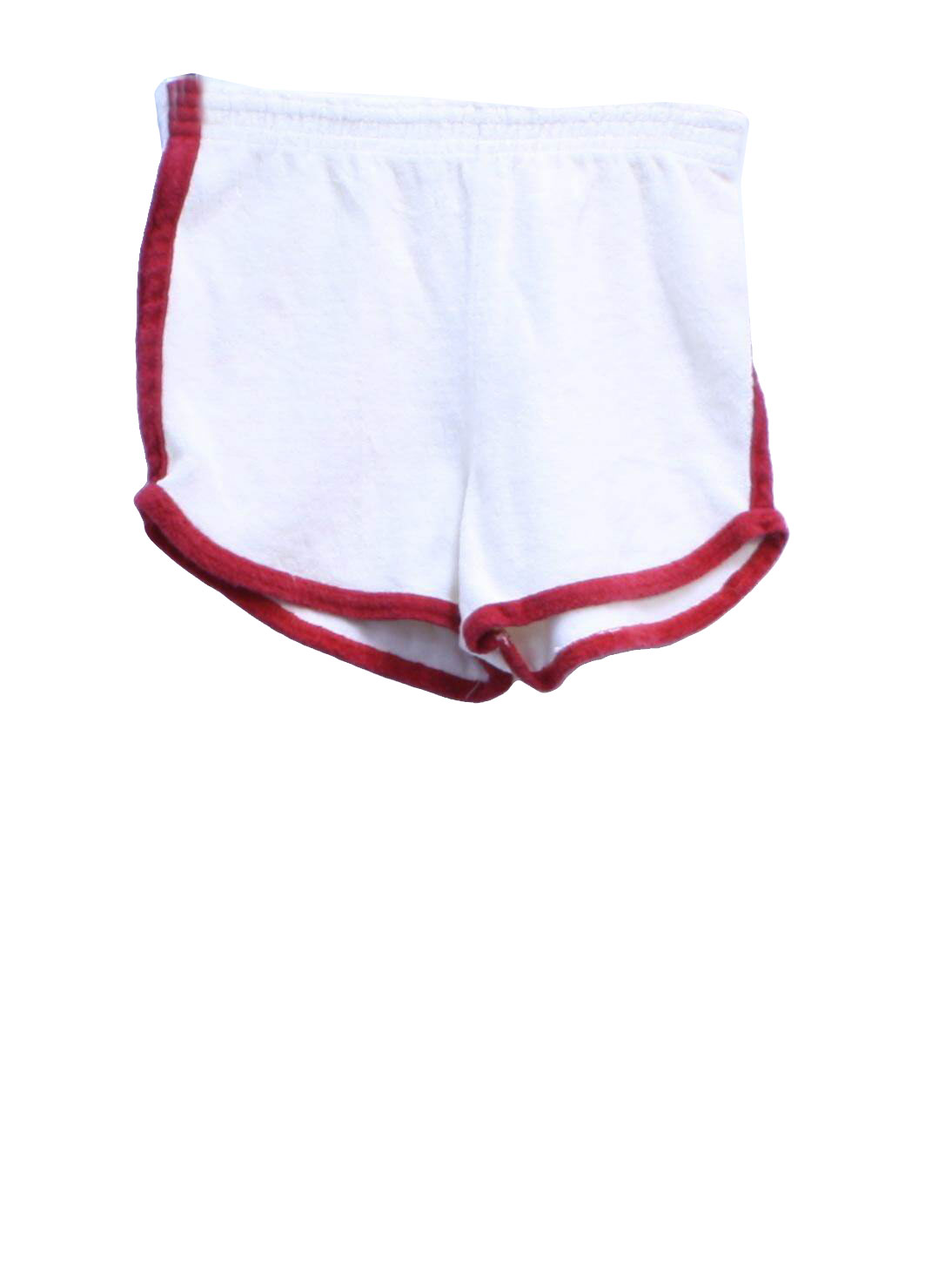 white shorts with red stripes