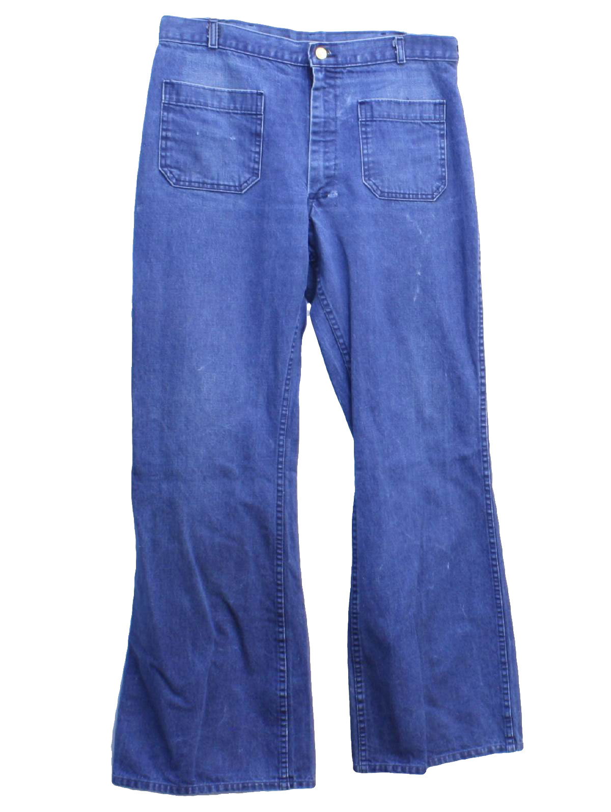 1970's Vintage Westex Bellbottom Pants: 70s -Westex- Mens faded blue ...
