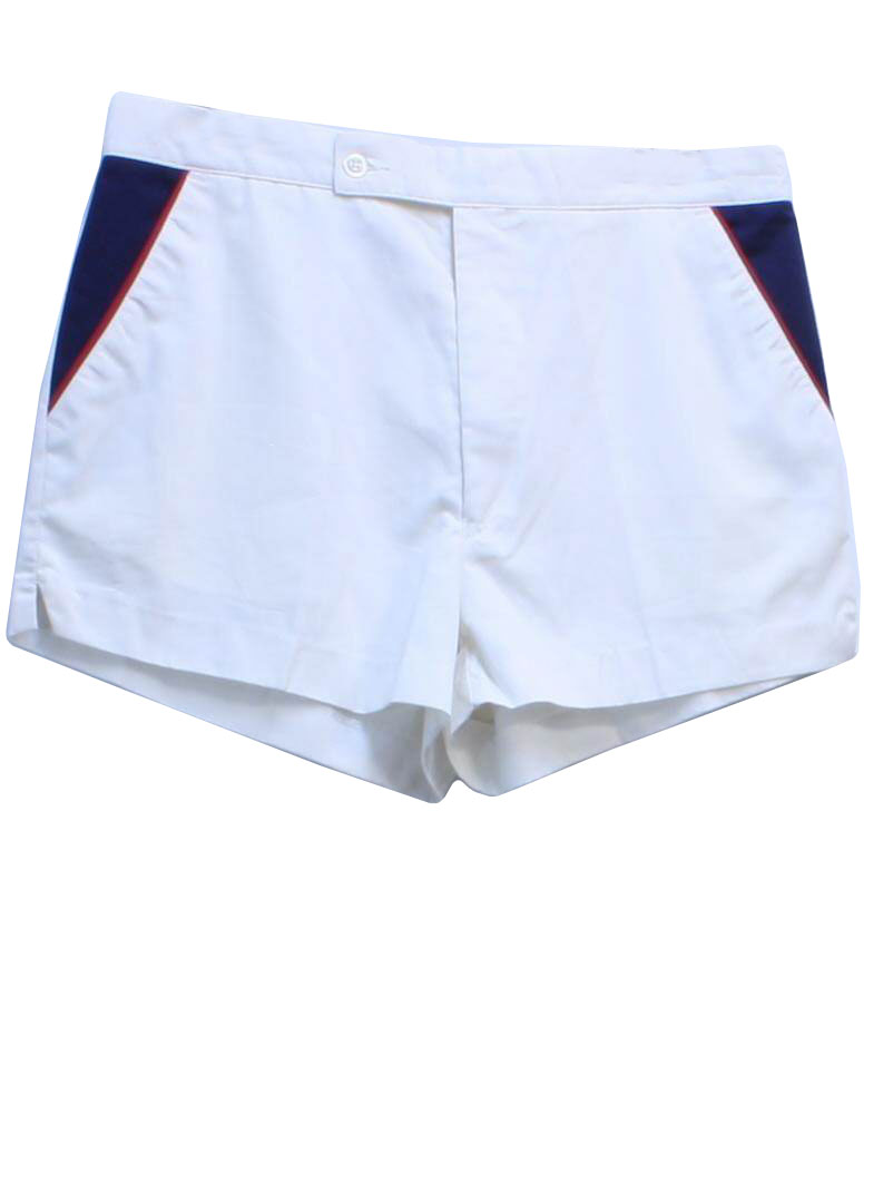 1980's Retro Shorts: 80s -Jockey- Mens white background polyester and ...