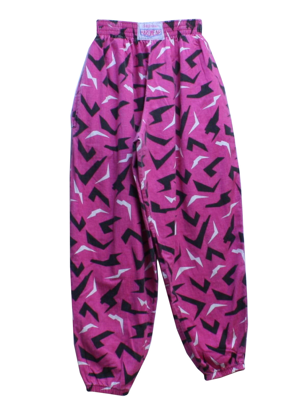 1980's Retro Pants: 80s -California Hardwear- Mens pink background with ...