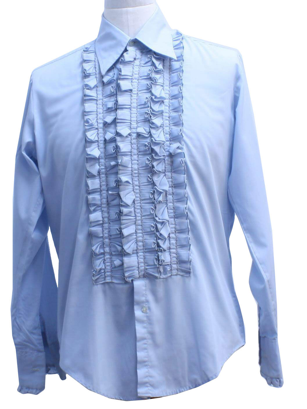 Retro 1970's Shirt (After Six) : 70s -After Six- Mens baby blue ...