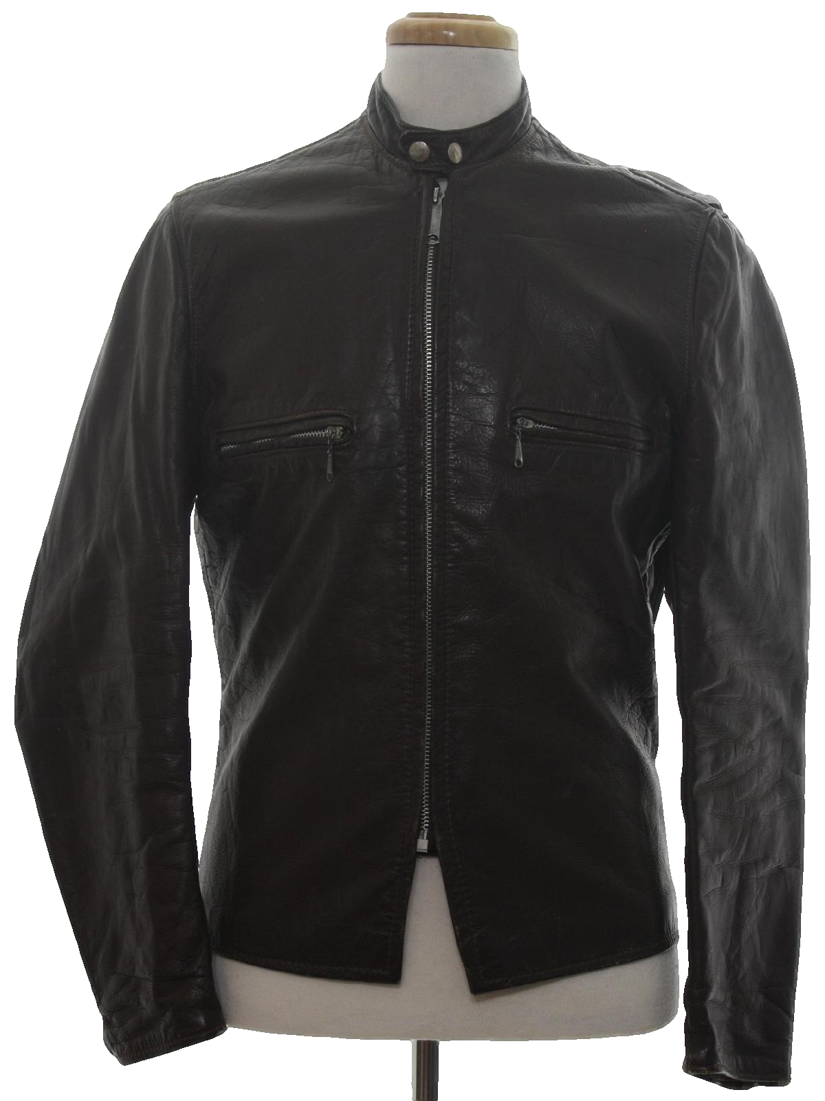 brooks leather motorcycle jacket