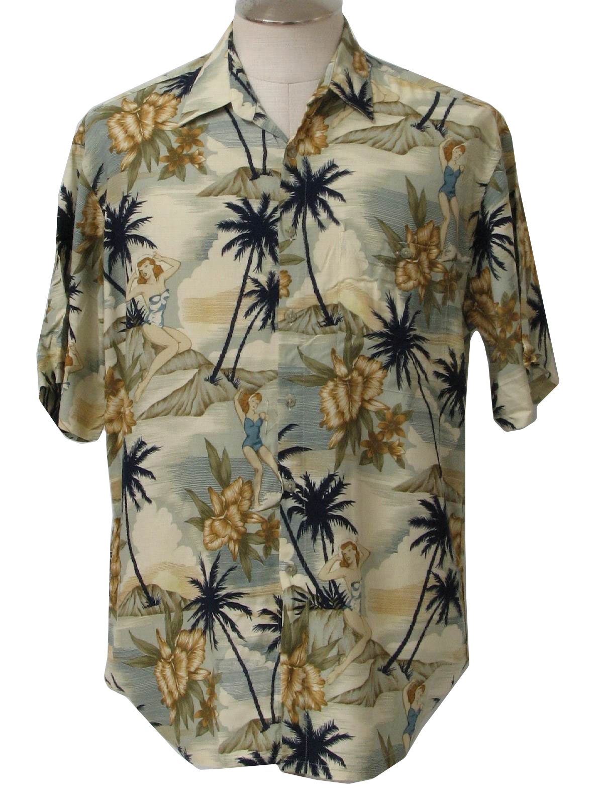 Retro 1980's Hawaiian Shirt (Pierre Cardin) : 80s -Pierre Cardin- Mens ...