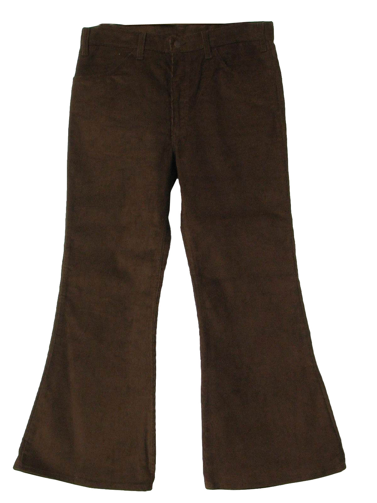 Vintage 1970's Bellbottom Pants: 70s -Levis- Mens warm brown cotton ...