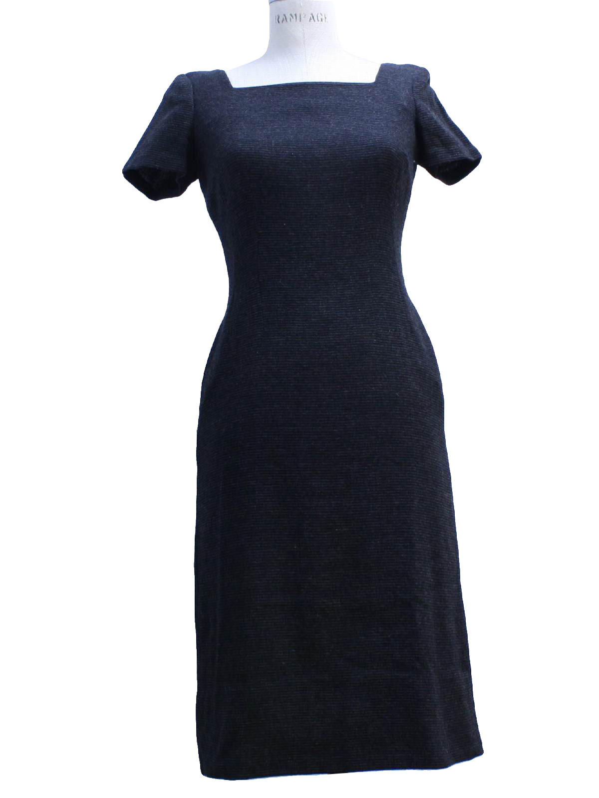 50's Torn Label Dress: 50s -Torn Label- Womens black background with ...