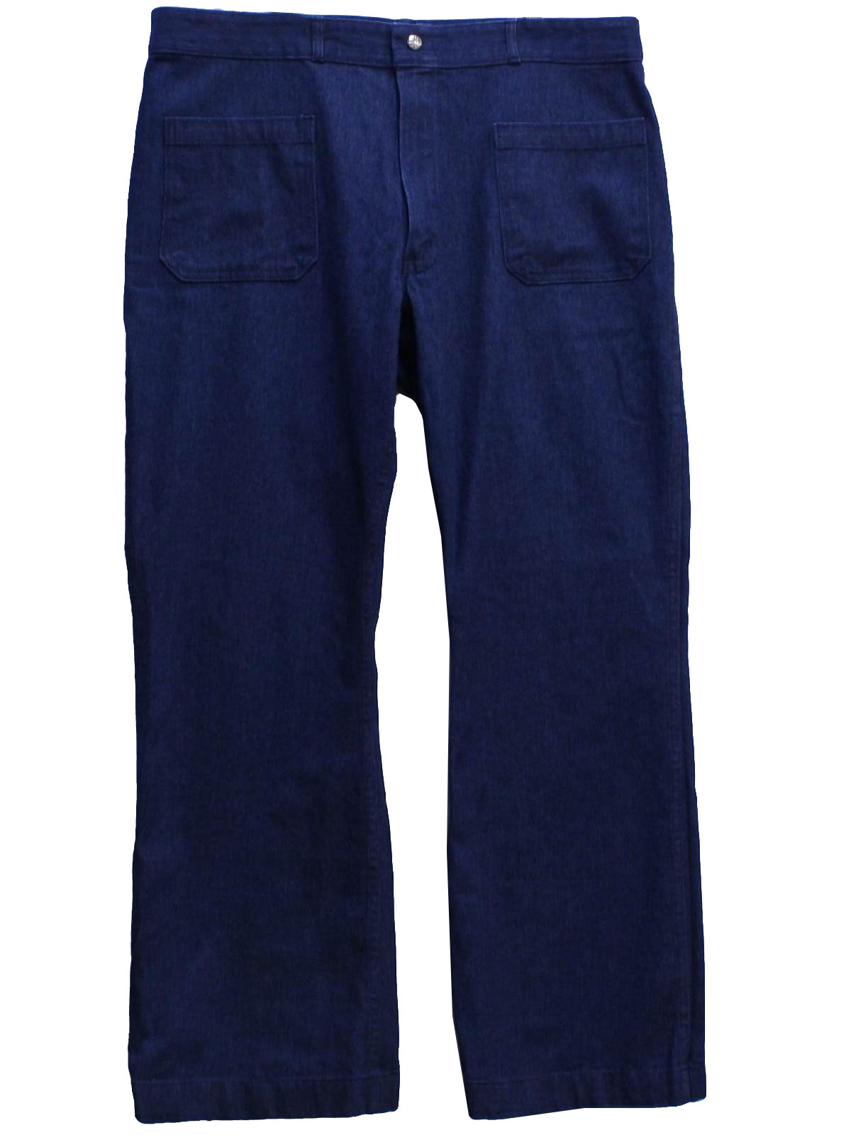 70s Bellbottom Pants (Seafarer): 70s -Seafarer- Mens faded blue cotton ...