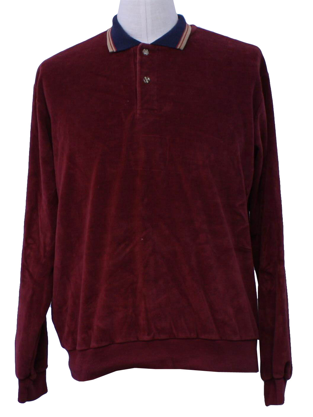 80s Velour Shirt (Velour Classics): 80s -Velour Classics- Mens maroon ...