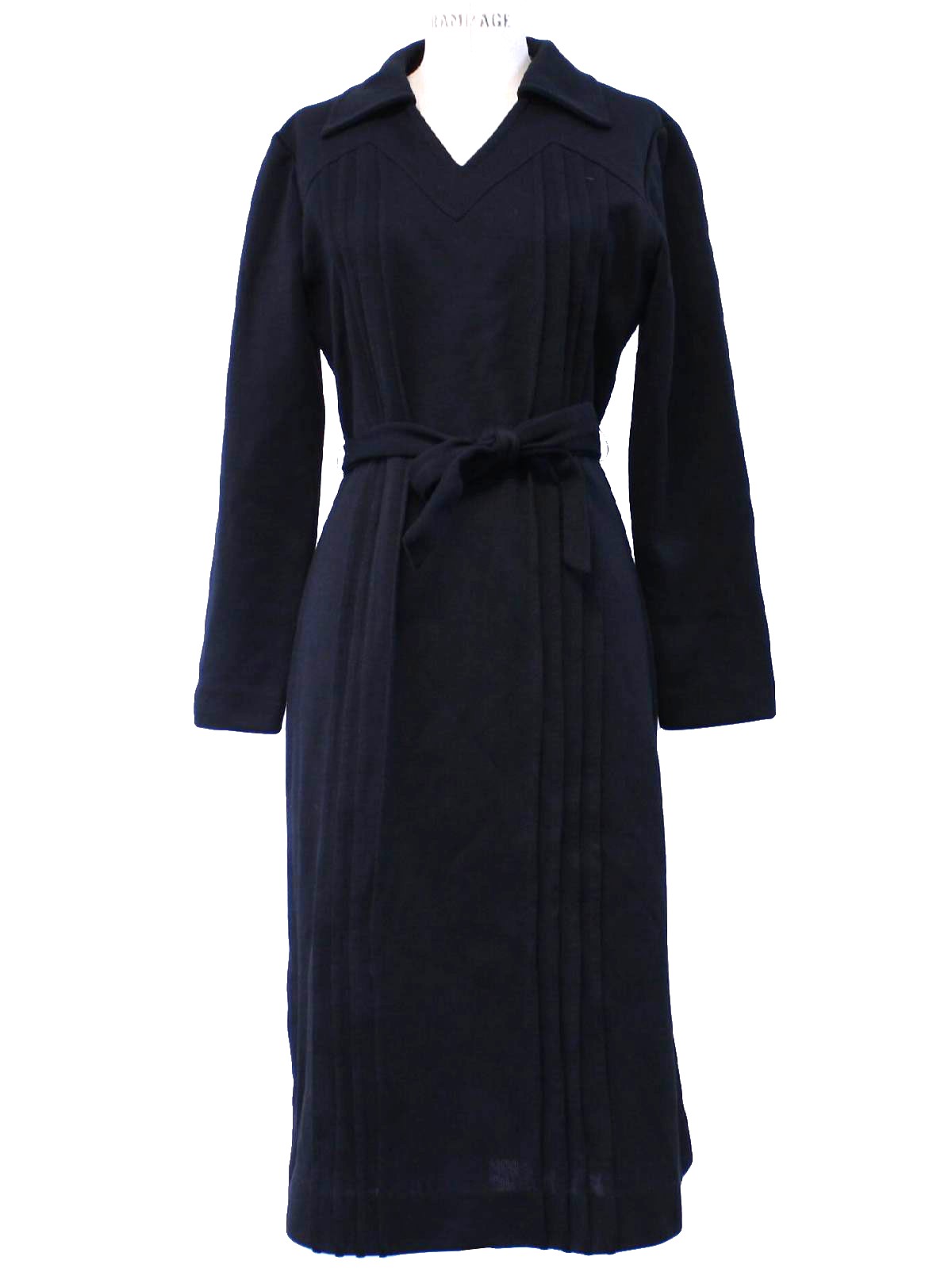 Retro 70s Dress (Bleeker Street) : 70s -Bleeker Street- Womens black ...
