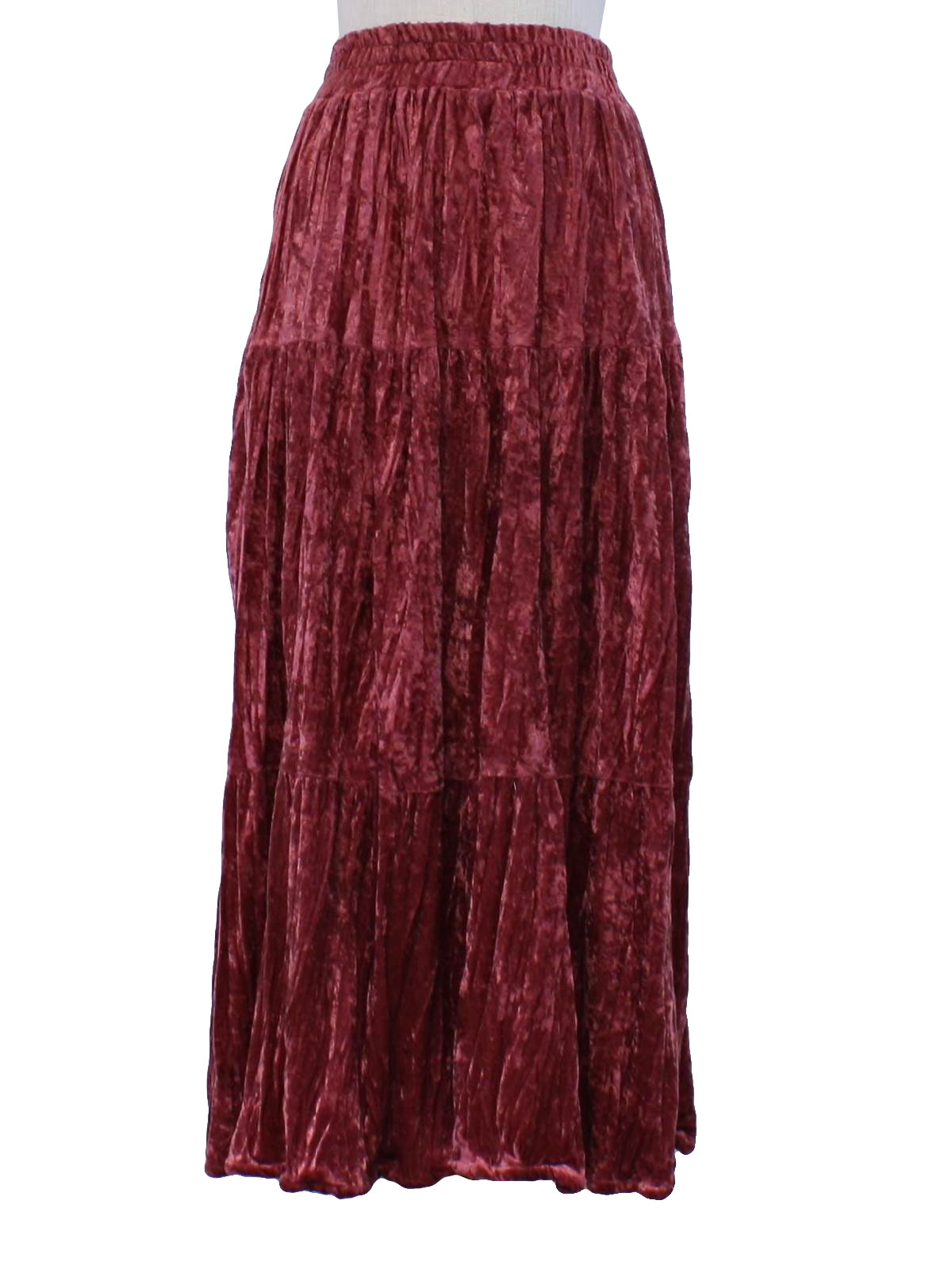 Eighties Vintage Hippie Skirt: 80s -To Chic- Womens dusty rose ...