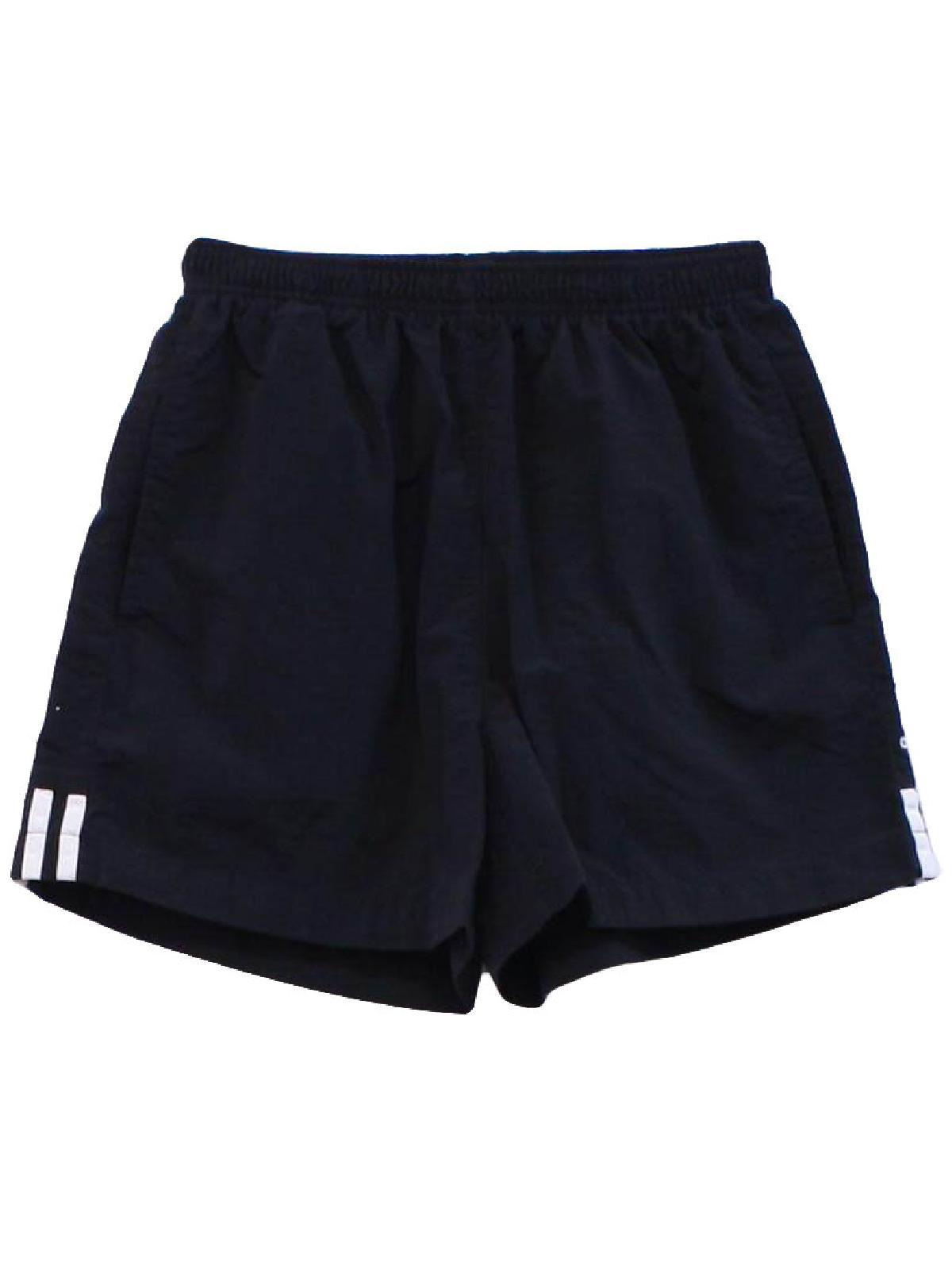 Vintage Adidas 90's Shorts: 90s -Adidas- Unisex black nylon crinkle ...