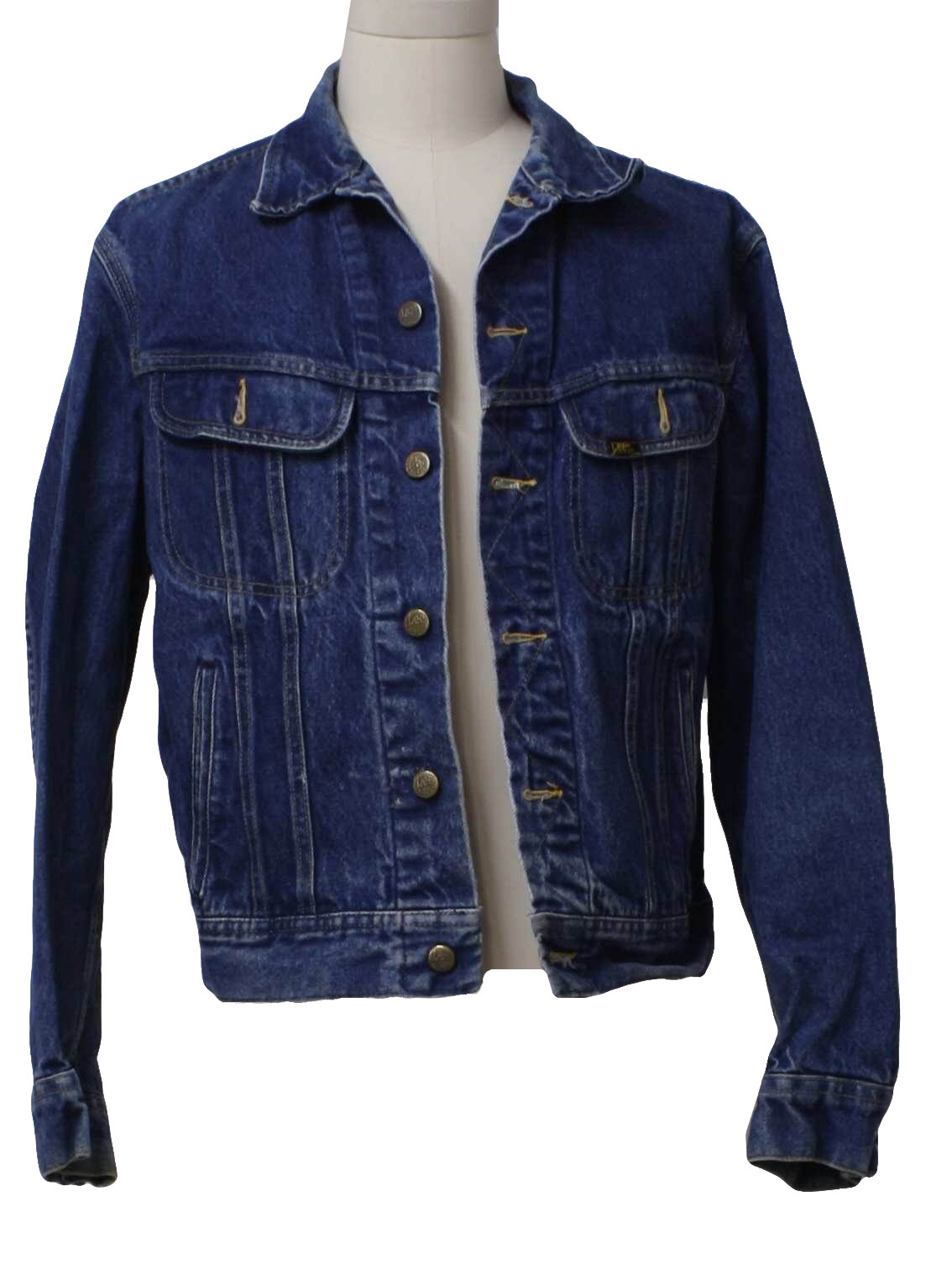 Seventies Lee Patd 153438 Jacket: Late 70s -Lee Patd 153438- Mens blue ...