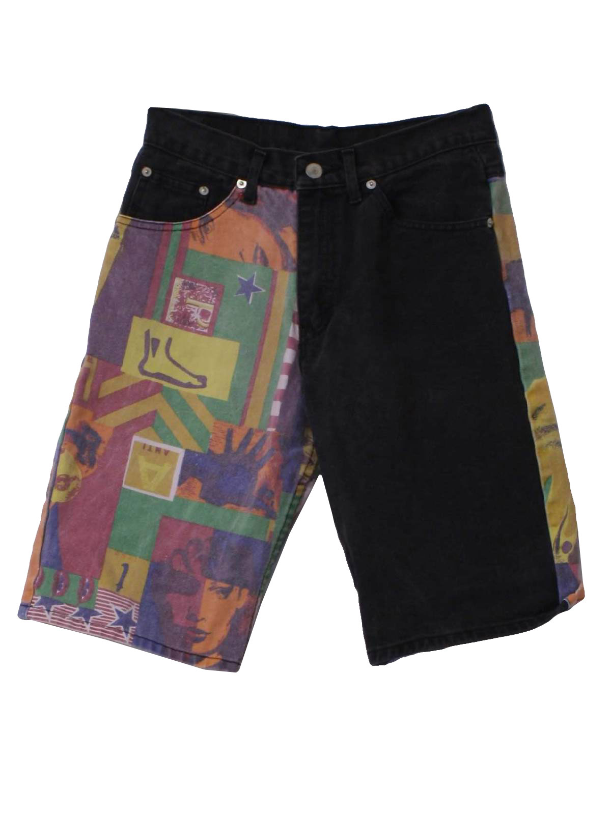 80's Jordache Shorts: 80s -Jordache- Unisex worn black background with ...