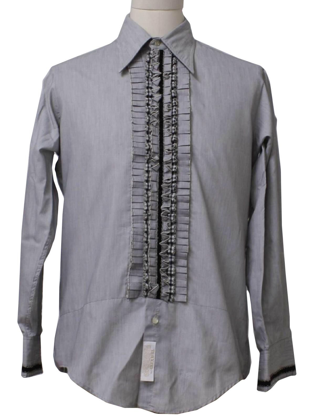 mens ruffle front dress shirt