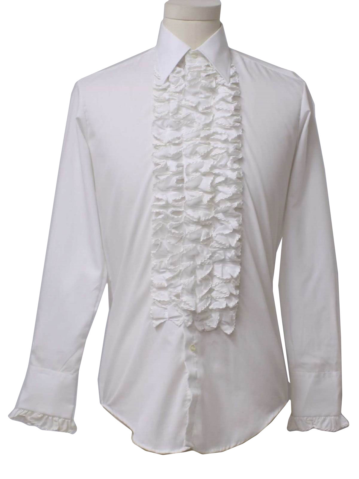 mens ruffle front dress shirt