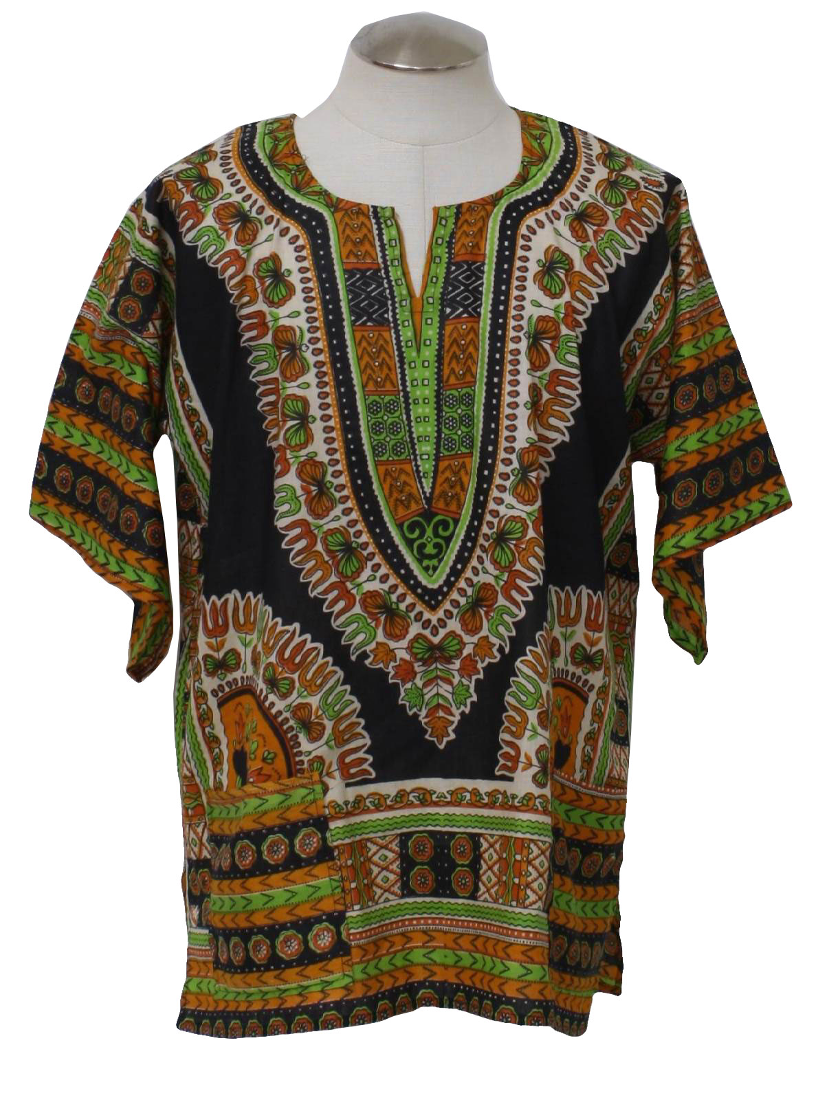 Seventies Dashiki Shirt: 70s reproduction (made new recently) -No Label ...