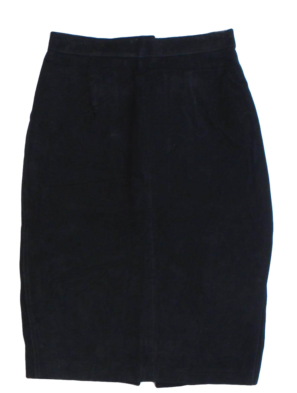 Vintage 80s Skirt: 80s -G3- Womens black background nylon lined totally ...