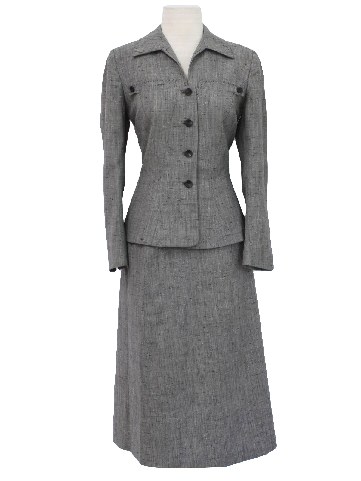 50s Suit (Miron for Printzess): 50s -Miron for Printzess- Womens navy ...