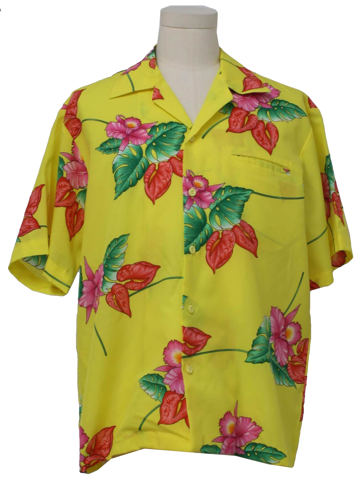 Retro 1980's Hawaiian Shirt (Rainbow paradise) : 80s -Rainbow paradise ...