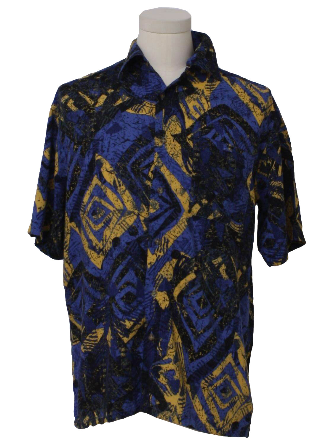Vintage Puritan Nineties Shirt: 90s -Puritan- Mens black, royal blue ...