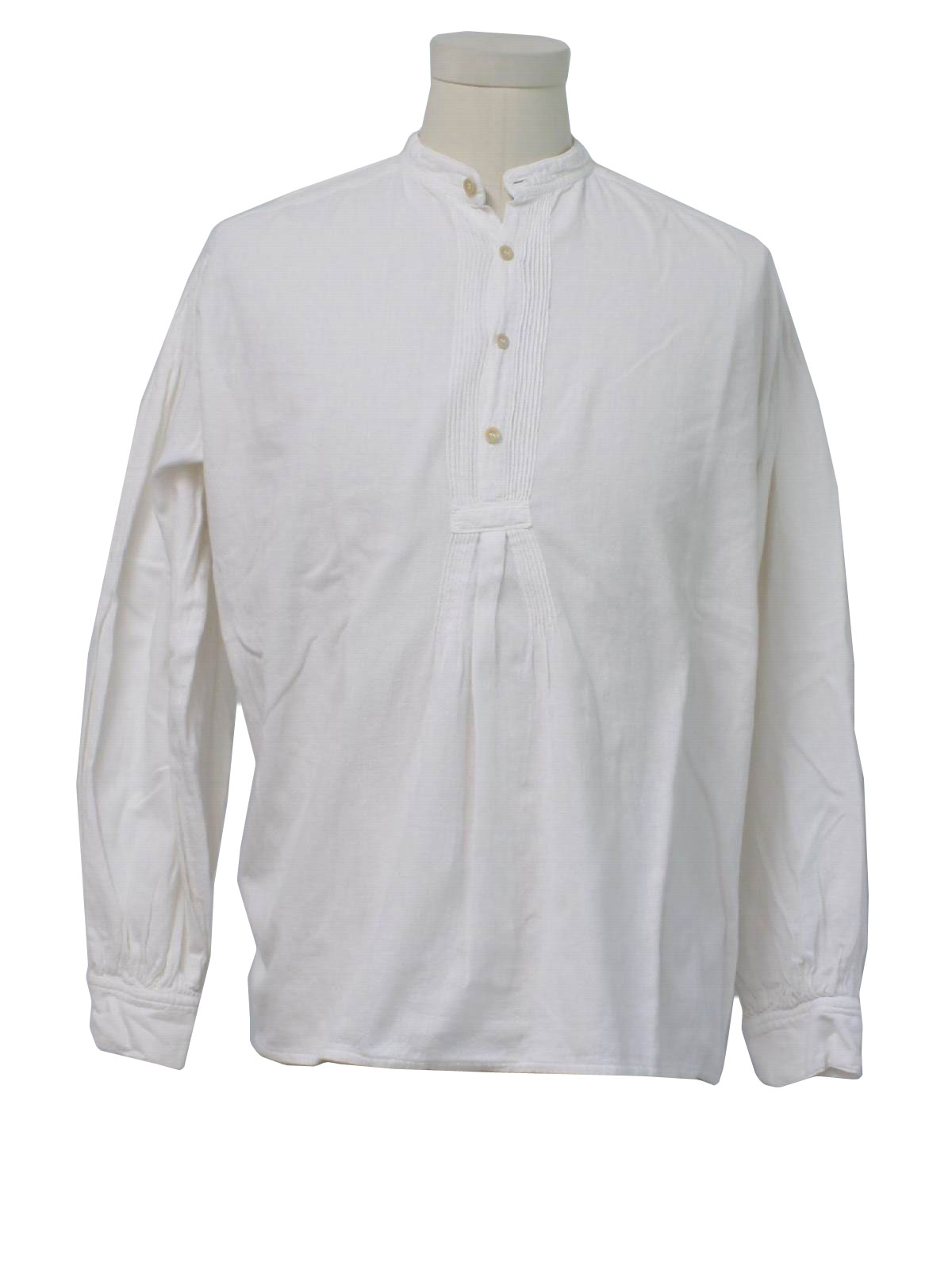 Western Shirt: 90s -The J Peterman Company- Mens Late 1800s style white ...