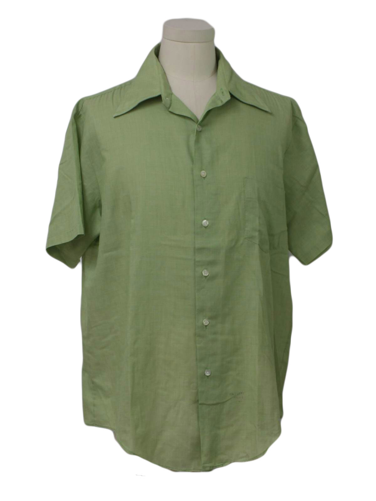 1960s Towncraft Shirt: late 60s -Towncraft- Mens light mint green ...