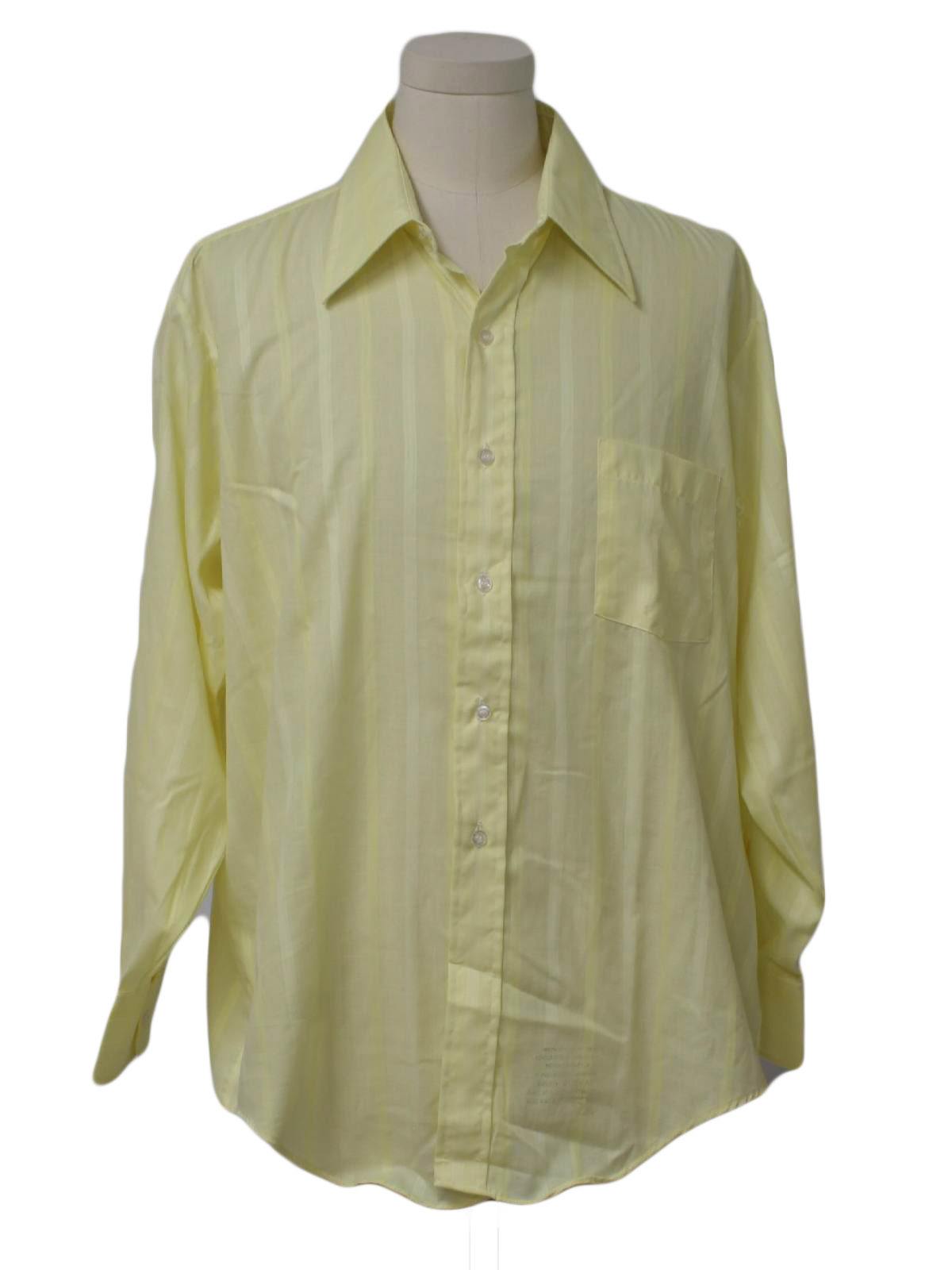 Retro Seventies Shirt: 70s -Arrow- Mens yellow background with subtle ...