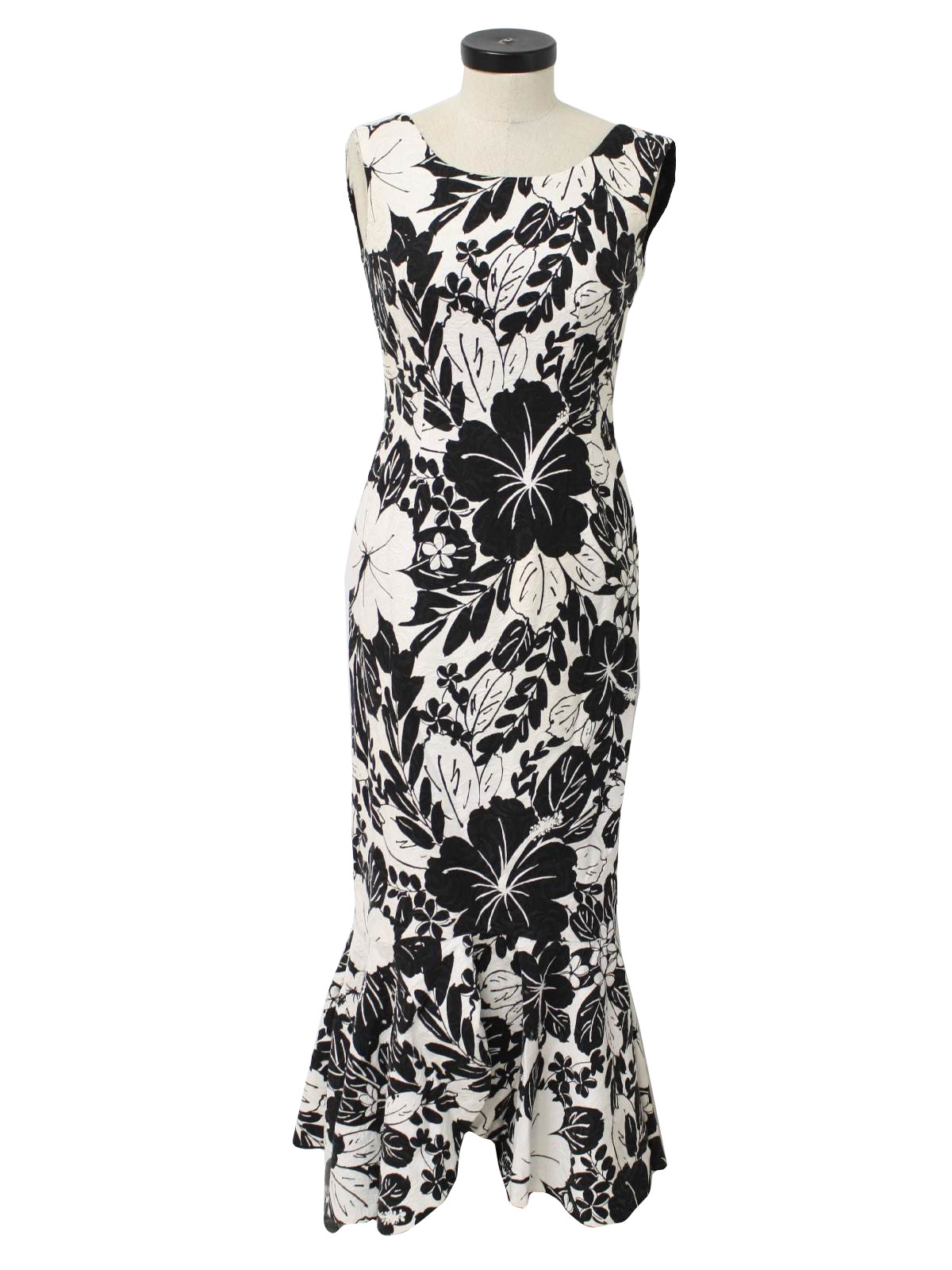 Black and sales white hawaiian dress