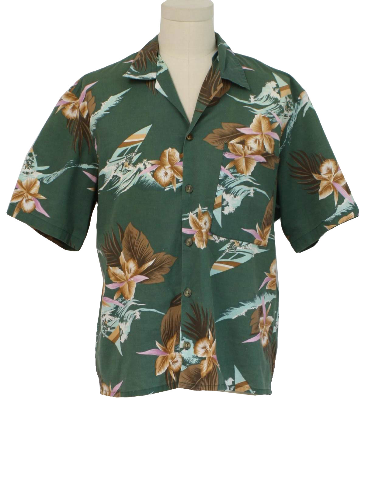 1980's Vintage Hawaii Blues Hawaiian Shirt: 80s -Hawaii Blues- Mens ...