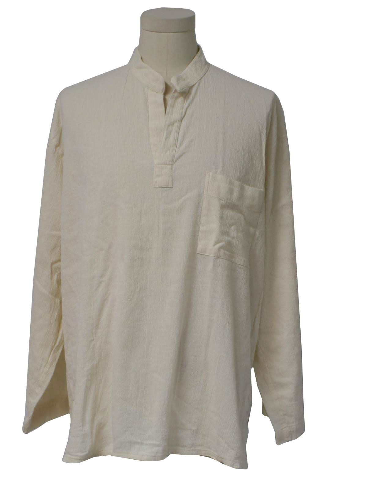 Download 80's Vintage Hippie Shirt: 80s -No Label- Mens natural ...