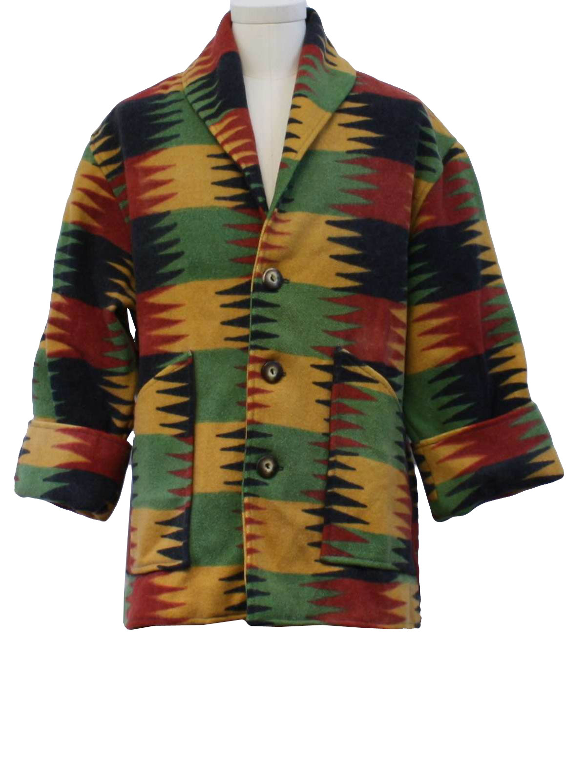 熱販売 Vintage 1980's SEPPE gold moss, Unisex -SEPPE- 80s Jacket: ジャケット・アウター