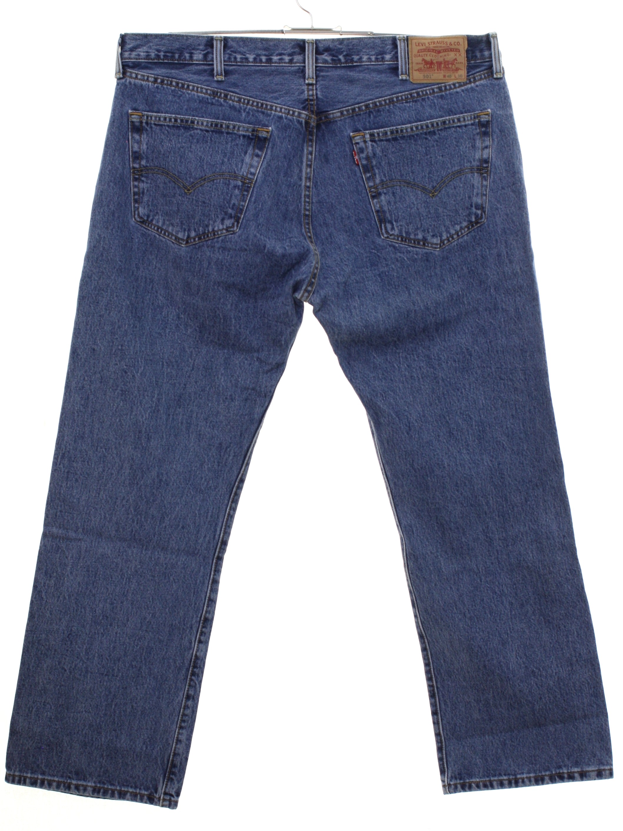 Nineties Vintage Pants: 90s -Levis 501- Mens well worn blue background ...