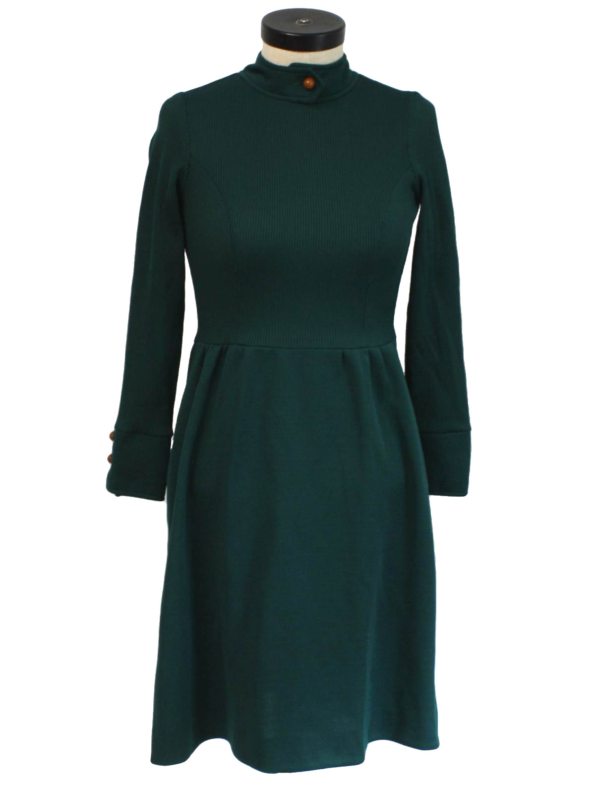 70's JC Penney Dress: 70s -JC Penney- Womens or girls dark emerald ...