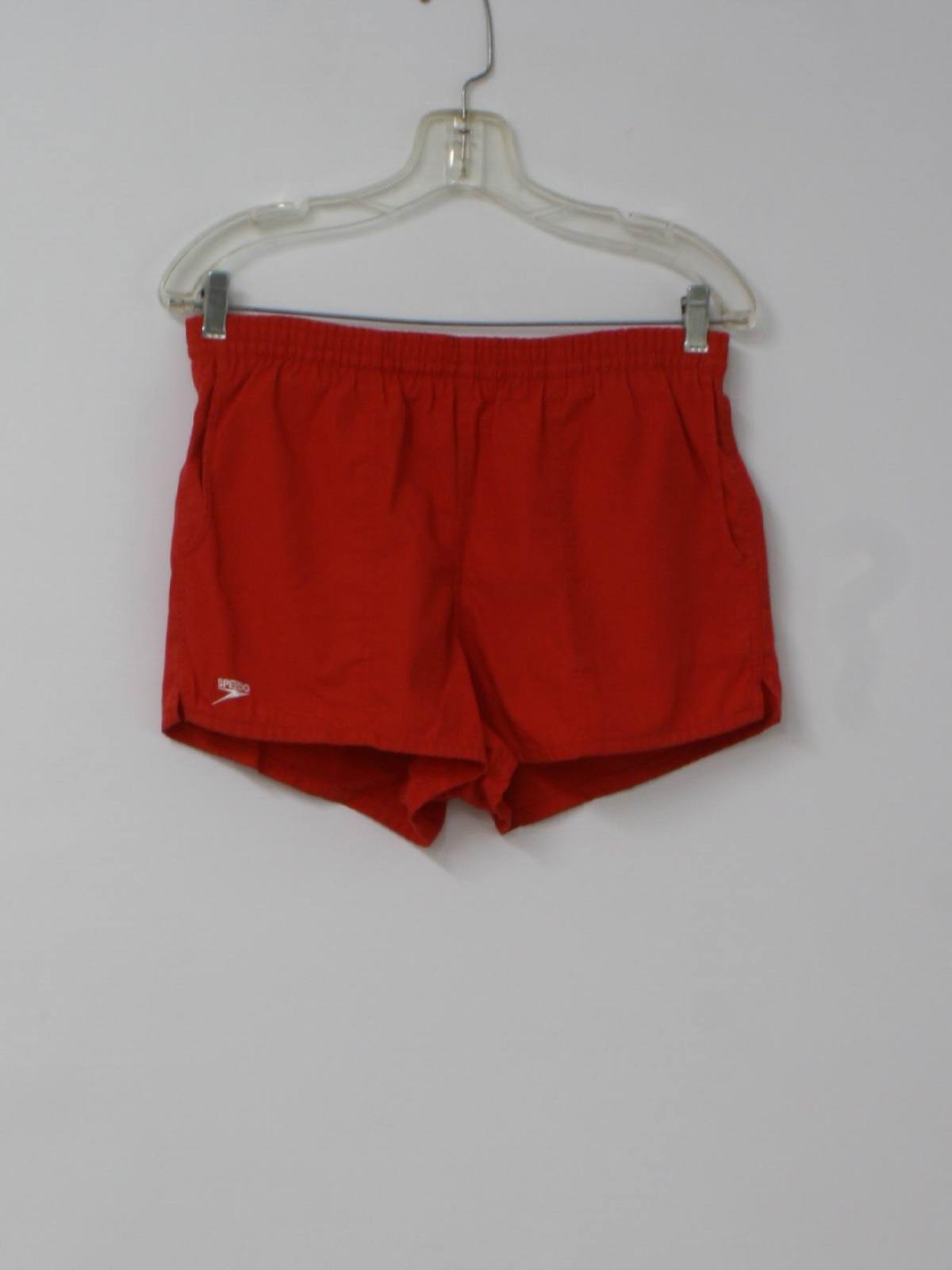 1980's Vintage Speedo Swimsuit/Swimwear: 80s -Speedo- Mens red ...